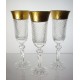 Coffret de 6 verres &agrave; Champagne. Le Cristal et l'Or.