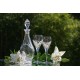 Decanter and 6 whisky glasses. Spiral Collection.