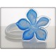 Fleur en cristal bleue