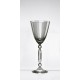 Coffret de 6 verres &agrave; vin blanc. Collection Rayure Grise.