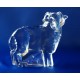 Figurine agneau  en cristal. Taille : 9cm. Collection Moser.
