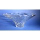 Crystal bowl 31cm. Windmill decoration.